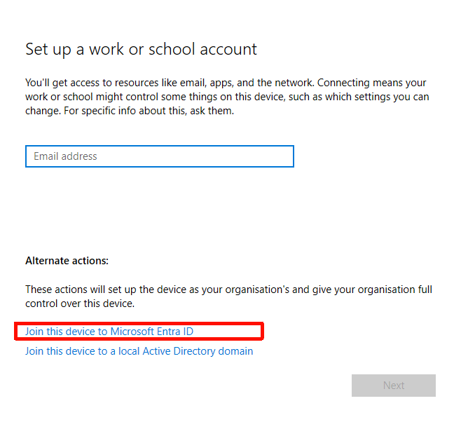 选择加入 Entra ID